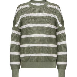 Brunello Cucinelli Striped sweater in Green at Nordstrom, Size Xx-Small Eu