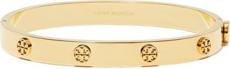 Tory Burch Icon Hinge Bracelet in Tory Gold at Nordstrom, Size Medium