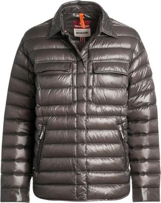 Parajumpers Petronel Down Overshirt - Dames - Gewatteerde jassen - Grijs - L - Nylon - Jassen