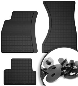 OEM Alfombrillas De Goma + Topes Para: Audi A4 B9 Sportback, Sedan, Station Wagon, Avant, Allroad (2015-)