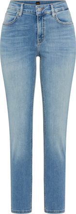 Boss Orange by Hugo Boss Slim-fit-Jeans BOSS ORANGE JACKIE MR 11.0 Premium Damenmode, Damen, Gr. 25, L&auml;nge 28, medium blau 423, Denim/Jeans, Obermaterial: 92% Baumwolle, 6% Po