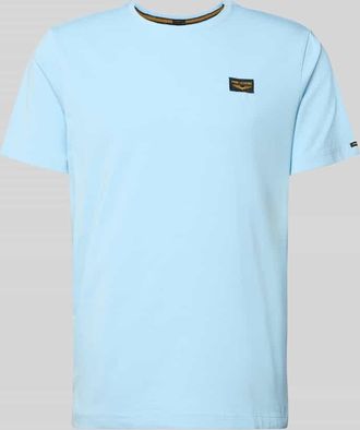 PME Legend T-Shirt mit Label-Stitching Modell GUYVER in Hellblau, Gr&ouml;&szlig;e XXXL