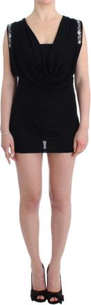 Roccobarocco Embellished Jersey Mini Sheath Korte Jurk - Dames - Korte kleedjes - Zwart - S - Kleedjes