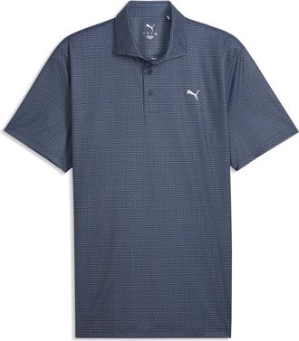 Puma Polo da golf Pure 3.0 Geo da uomo, Accessori, Blu, XXL