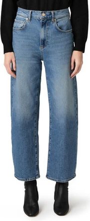 Paige Arellia High Waist Ankle Barrel Jeans in Keystone at Nordstrom, Size 25