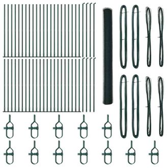 Berkfield Home Hexagon Fence Green 1.6x100 m Steel