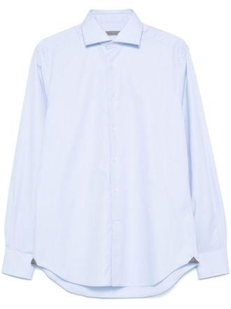 Corneliani Slim-fit overhemd - Blauw