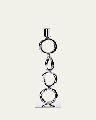 Christofle Vertical 4-Ring Candlestick