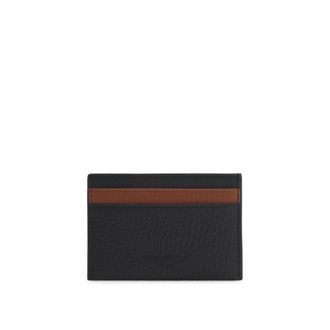BOSS x ASTON MARTIN card holder in two-tone leather