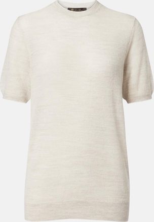 Loro Piana Walnut cashmere, wool, and silk top