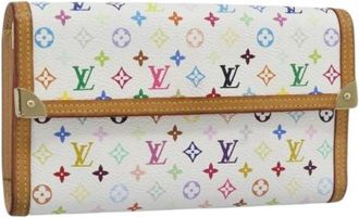 Louis Vuitton Pre-owned Vintage Monogram Multicolor Long Wallet - Dames - Vintage Accessoires - Veelkleurig - ONE Size - Leer - Vintage