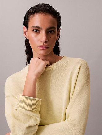 Calvin Klein Cotton Relaxed Crewneck Jumper
