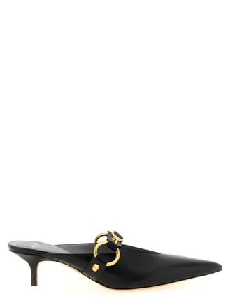 Balenciaga Black Leather Mules