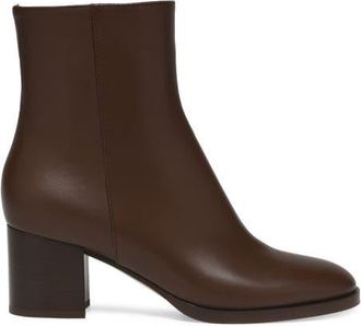Gianvito Rossi Santiago Bootie in Brown Calf at Nordstrom, Size 37.5