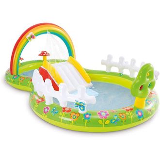 Intex Piscina Hinchable Infantil Con Tobog&aacute;n 290x180x104cm