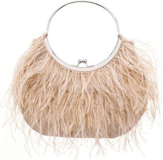 Nina Splash Feather Handbag in Pearl Rose at Nordstrom Rack