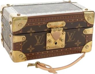 Louis Vuitton Pre-owned Jewelry Box - Dames - Vintage Mini Tas - Bruin - ONE Size - Vintage