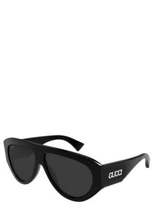 Gucci Aviator-style Sunglasses - Black - One Size