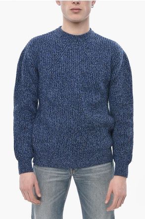 Paolo Pecora Virgin Wool Melange Crew Neck Sweater size M