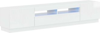 vidaXL Cabinet De Tv Led De 5 Piezas Blanco Brillante Vidaxl