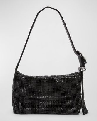 Benedetta Bruzziches Vitty Mignon Mesh Crystal Shoulder Bag