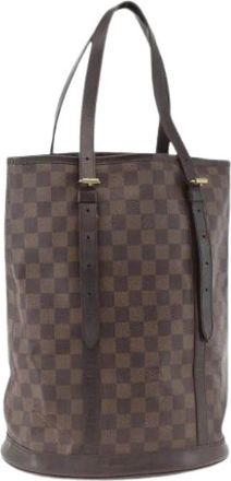Louis Vuitton Pre-owned Bucket Bag - Dames - Vintage Tas - Bruin - ONE Size - Leer - Vintage