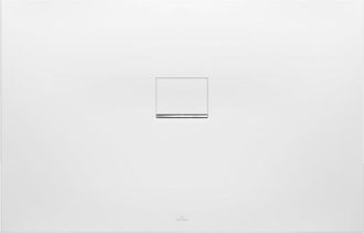 Villeroy & Boch Squaro Infinity kunststof douchebak - quaryl rechthoekig 120x90x4cm - mat wit