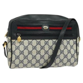 Gucci Pre-owned Leather gucci-bags - Dames - Pre-owned - Blauw - Maat: ONE Size Leer