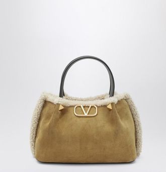 Valentino Garavani Vlogo Small Suede Bag
