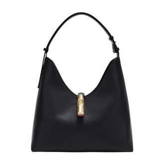 Furla Tassen, Dames, Zwart, ONE Size, Leer, Goccia M Schoudertas