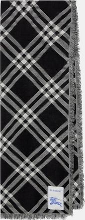 Burberry Bufanda Burberry Check en mezcla de lana y seda
