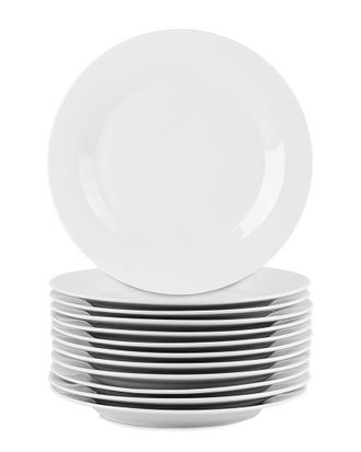 Elama Professional Kitchen 12Pc Large Round Dinner Plate Set