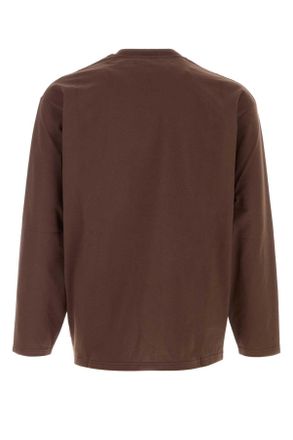 Jil Sander J21gc0196j20360 208 Espresso Exterior: Cotton T-Shirt T-shirts And Polos