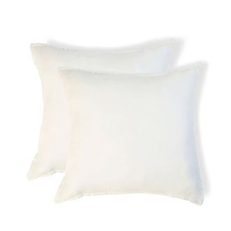 Febronie Funda de almohada (x2) lino blanco 65x65