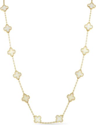 Van Cleef & Arpels 18K yellow gold Alhambra coral necklace - women - 18kt Yellow Gold/Coral - One Size