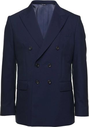 Reveres 1949 Double-breasted Blazer - Heren - Business blazers - Blauw - L - Katoen - Kostuums