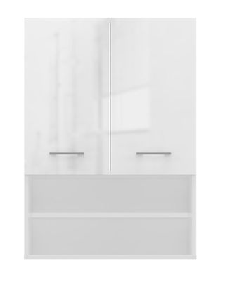 Topeshop Nellio - Armario Con Espejo De Pared - Armario De Pared Para Cuarto De Ba&ntilde;o - 64x30x90cm - Almacenaje Para Cuarto De Ba&ntilde;o