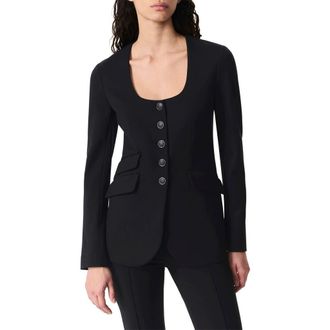 Rag & Bone Roslyn Ponte U-Neck Blazer in Black at Nordstrom Rack, Size 10