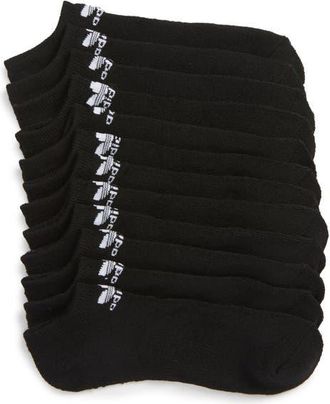 adidas Originals Trefoil 6-Pack No-Show Socks in Black at Nordstrom