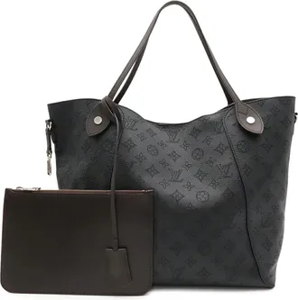 Louis Vuitton Black Noir Mahina Leather Pouch Shoulder Bag Tote Bag (Pre-Owned)