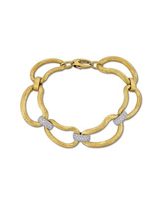 Rina Limor 14K Two-Tone 0.93 Ct. Tw. Diamond Link Bracelet