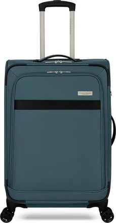 WALLYBAGS Stratford Softside 25 Medium Checked Spinner Luggage in Teal at Nordstrom