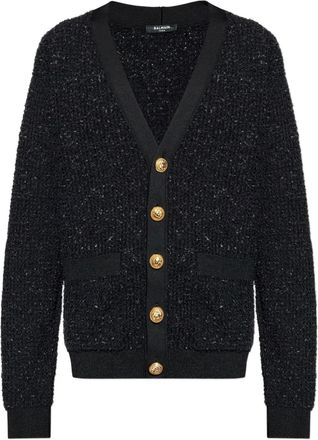 Balmain Cardigan con bottoni - Nero