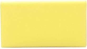 Hermès Soufre Yellow Evercalf Leather Long Wallet (Bi-Fold) (Pre-Owned)