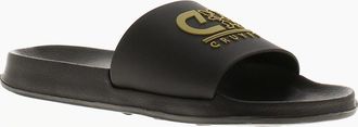 Cruyff Mens CRUYFF Mens Beach Sandals Sport Slide Slip On black gold UK Size - Size: 10