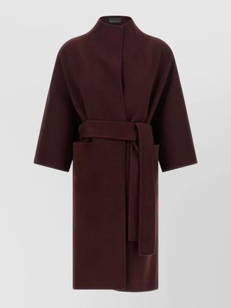Gianluca Capannolo belted funnel neck coat