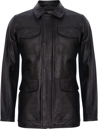 Infinity Leather Leather Safari Jacket-Porto