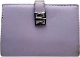 Givenchy Pre-owned Leather Wallet - Dames - Vintage Accessoires - Paars - ONE Size - Leer - Vintage