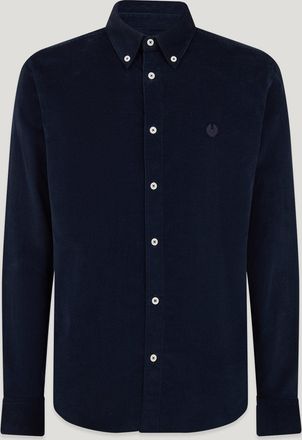 Belstaff Street Shirt Mens Cotton Corduroy Dark Ink Size 2XL