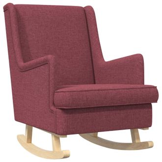 vidaXL Mecedora Rojo Vino 62 X 80 X 85 Cm Tela Vidaxl